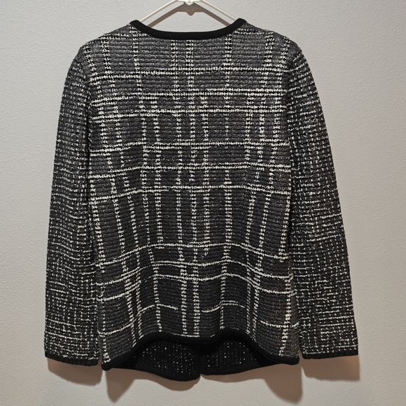 Escada Strikejacke Knit Cardigan Sweater Size 38 Tweed Coco Luxury - Picture 4 of 12